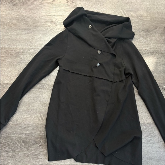 Kensie Tops - Kensie Black Open-Front Draped Cardigan ladies xs